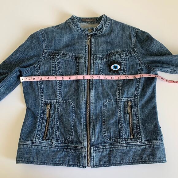 Via Penny Lane Reworked Apparel | Linkin Park Y2K Custom Denim Jacket - Picture 4 of 9